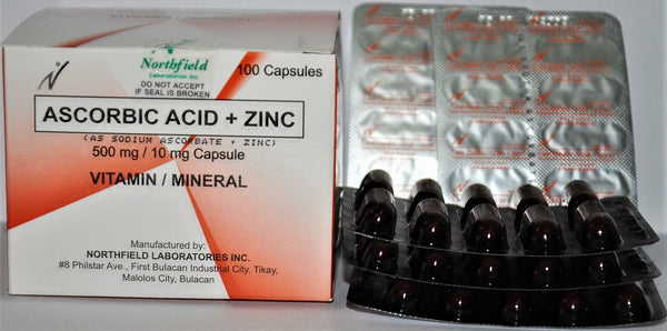 Vitamin C w/ Zinc (100capsules per box)